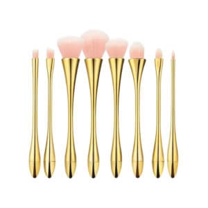 Tools For Beauty Golden Handle 8pcs Brush Set