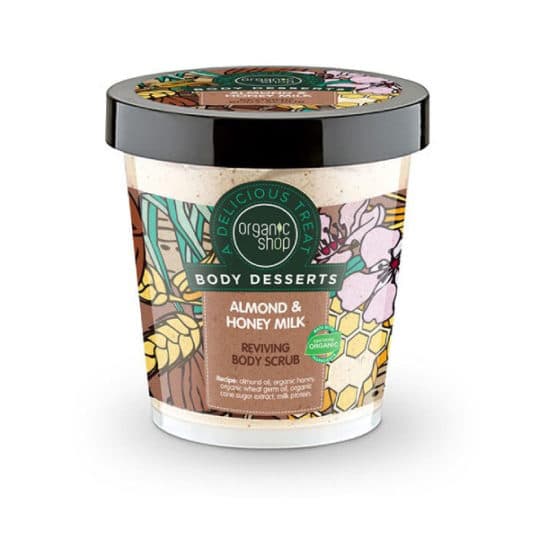 Organic Shop Body Desserts Almond & Honey Milk Reviving Body Scrub 450ml