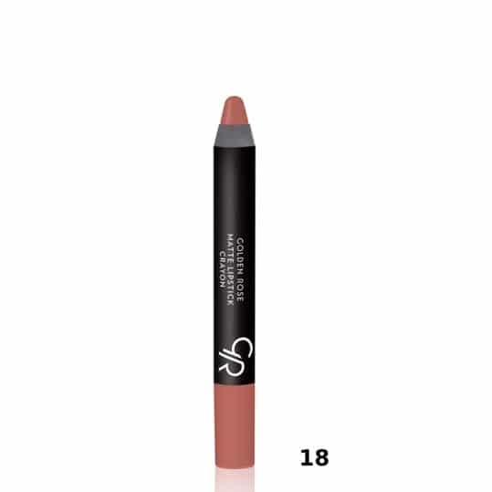 Golden Rose Matte Lipstick Crayon 18