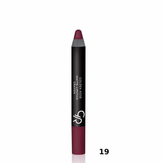 Golden Rose Matte Lipstick Crayon 19