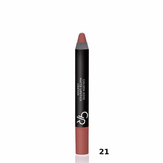 Golden Rose Matte Lipstick Crayon 21