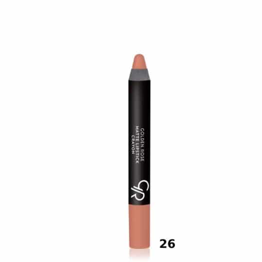 Golden Rose Matte Lipstick Crayon 26
