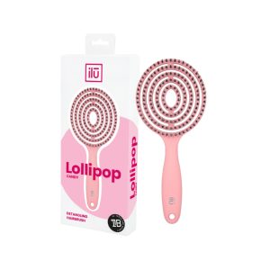 ILU Pink Lollipop Candy Detangling Brush