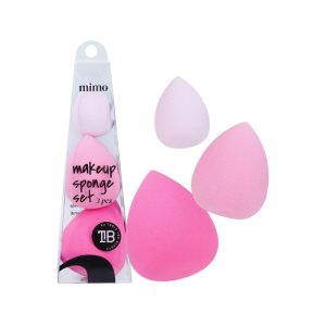 Tools For Beauty Pink Makeup Sponge Set 3pcs