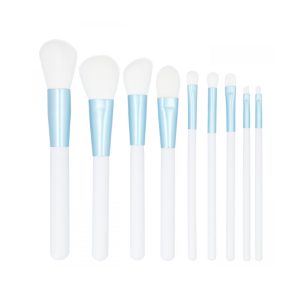 Tools For Beauty White & Blue 9pcs Brush Set