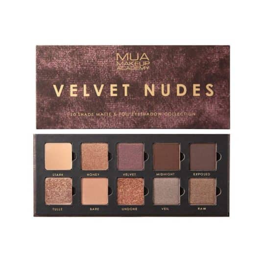MUA Velvet Nudes 10 Shade Eyeshadow Palette