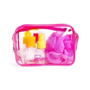 IDC Neon Cosmetic Bag & Bottle Travel Set